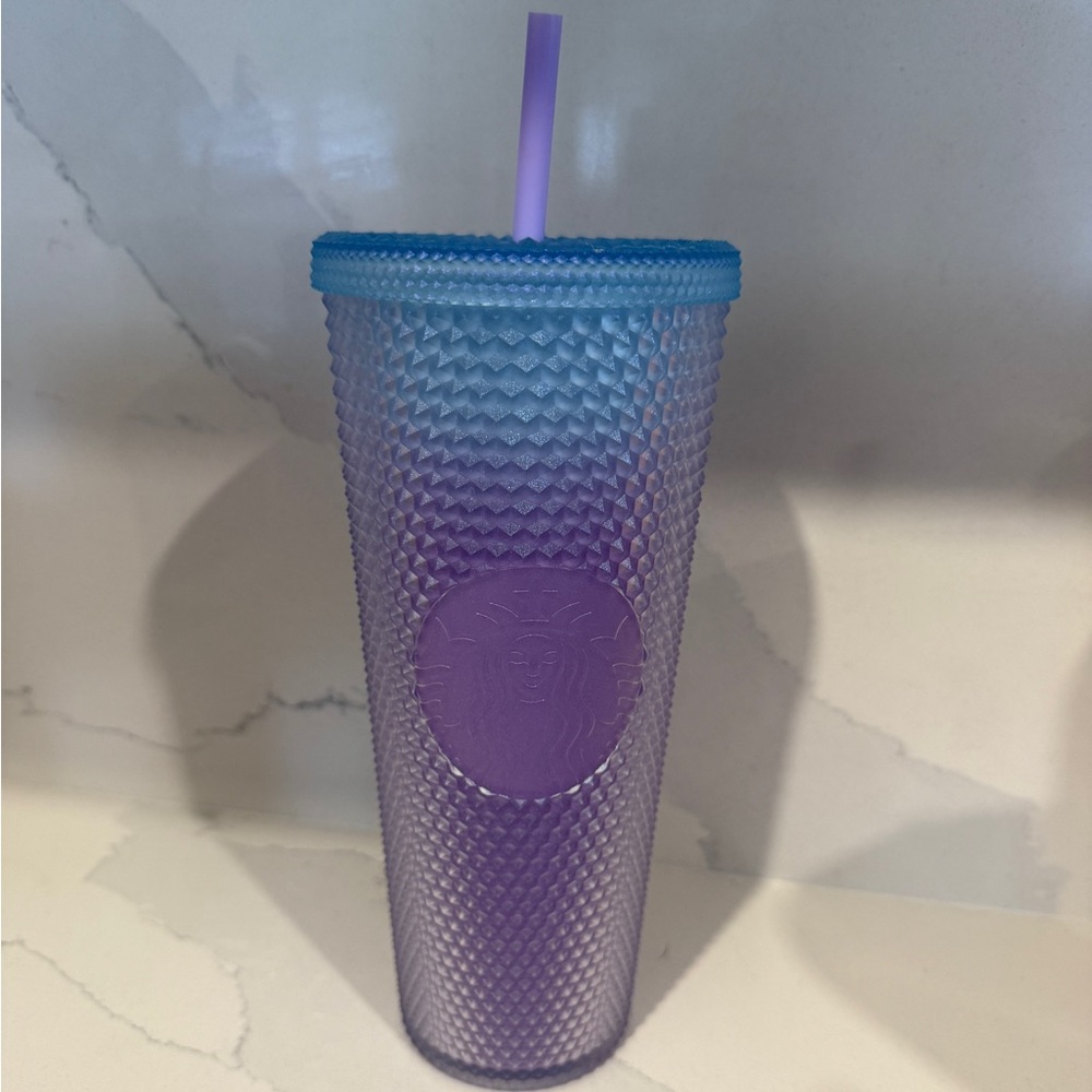 Starbucks Vibrant Blue and Purple Tumbler